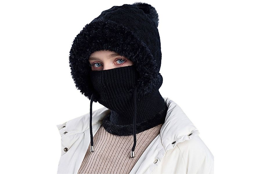 Refttenw Sturmhaube Damen Wintermütze mit Schal und Gesichtsmaske,Warm Gefü günstig online kaufen
