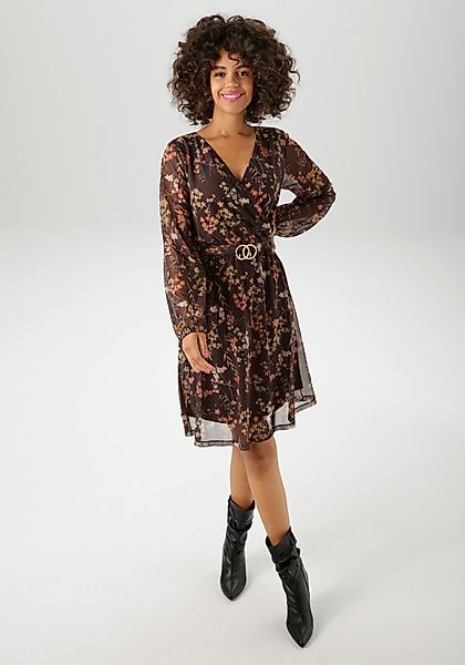 Aniston CASUAL Blusenkleid mit dekorativer Brosche günstig online kaufen