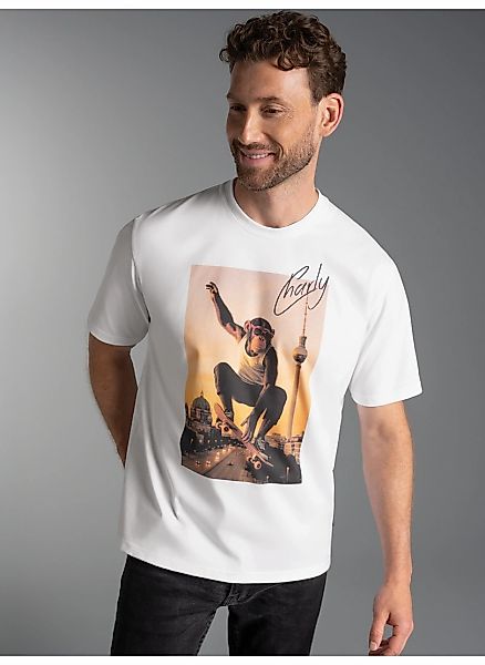 Trigema T-Shirt "TRIGEMA T-Shirt trigema Affe Charly Skateboard", (1 tlg.) günstig online kaufen