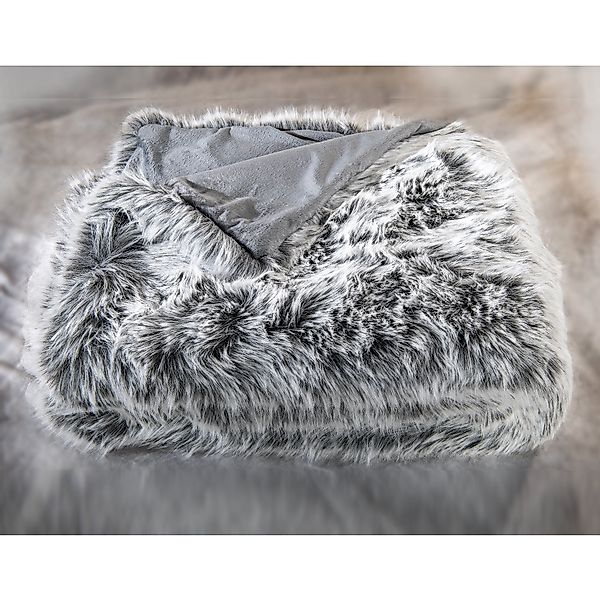 Felldecke Star Home Wohndecke Silberwolf Webpelz Fell Wolf 150x200 günstig online kaufen