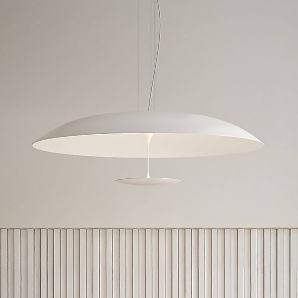 Karman LED-Hängeleuchte BLANCO, Ø 92 cm, weiß, Metall günstig online kaufen