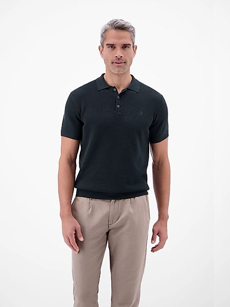 LERROS Poloshirt "Unifarbenes Poloshirt in Strukturqualität" günstig online kaufen