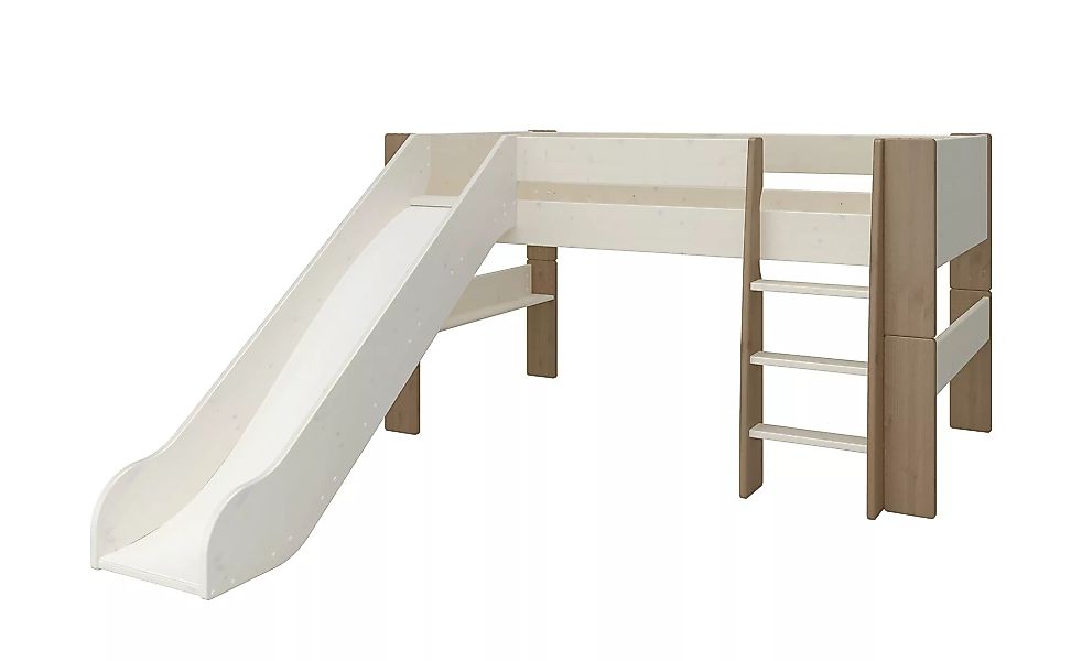 Spielbett mit Rutsche  For Kids - weiß - 206 cm - 113,1 cm - 254 cm - Scont günstig online kaufen
