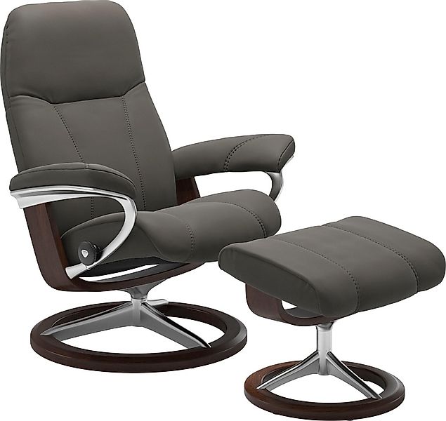 Stressless "Consul" Set, Relaxsessel mit Hocker, mit Hocker, mit Signature günstig online kaufen