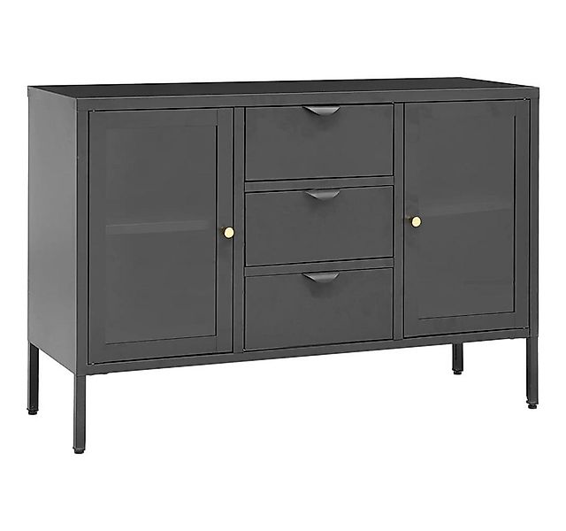 tinkaro Sideboard tinkaro BALLUSH Stahl Kommode Grau günstig online kaufen