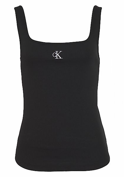 Calvin Klein Jeans Tanktop "CK RIB TANK TOP", mit eckigem Ausschnitt günstig online kaufen