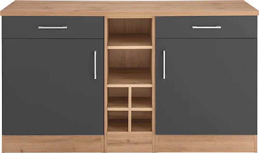 KOCHSTATION Unterschrank "KS-Colmar", 150 cm breit, 2 Schubkästen, 2 Türen, günstig online kaufen
