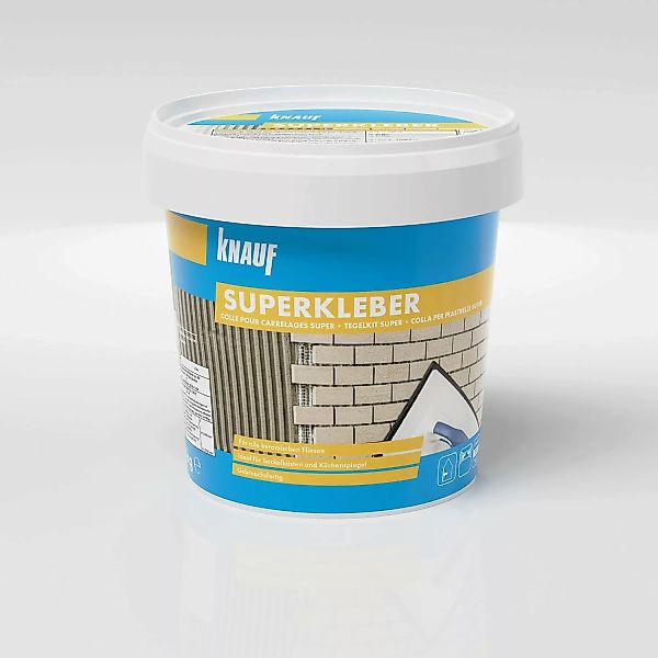 Knauf Fliesenkleber Superkleber Grau 1 kg günstig online kaufen