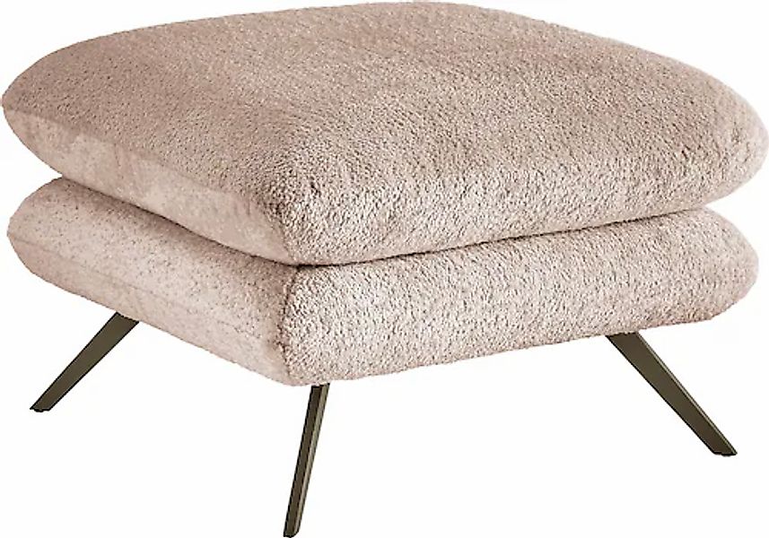 3C Candy Polsterhocker »Beatrice«, quadratisch 70x70cm, in Fellimitat günstig online kaufen