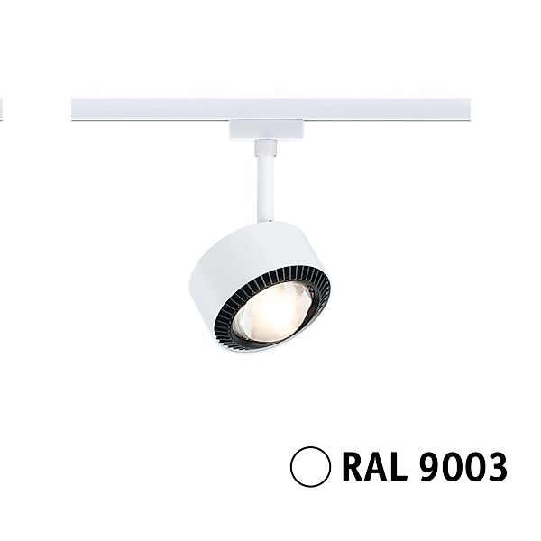 Paulmann LED-Schienenspot Aldan URail Signalweiß Ø 9,8 cm Warmweiß günstig online kaufen