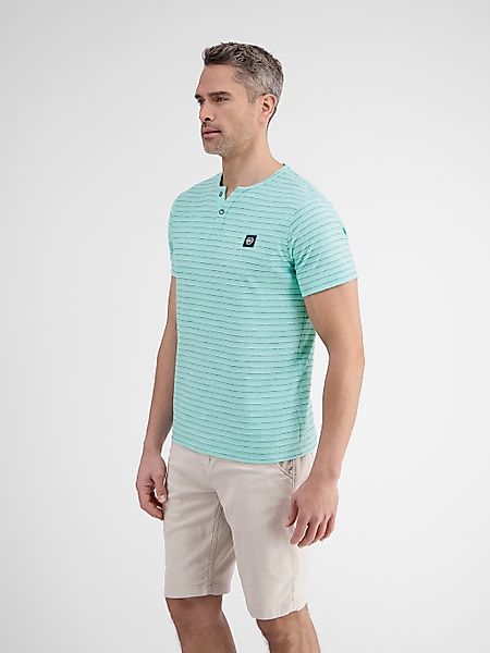 LERROS Henleyshirt "LERROS Herren Serafino-Shirt, gestreift" günstig online kaufen