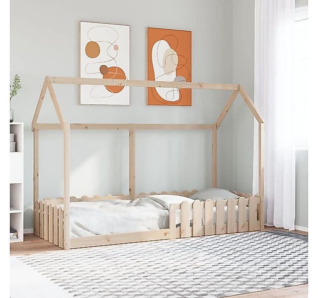 vidaXL Bett, Kinderbett Hausbett 80x200 cm Massivholz Kiefer günstig online kaufen