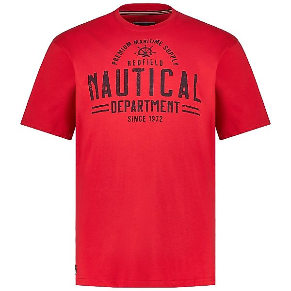 Redfield T-Shirt mit Label-Print Farbe rot Größe: 3XL günstig online kaufen