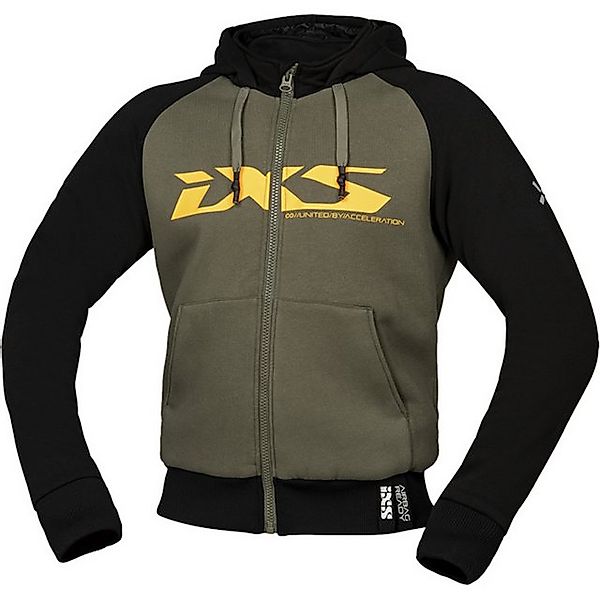 IXS Motorradjacke iXS Rapid 1.0 Hoodie Oliv / Orange günstig online kaufen