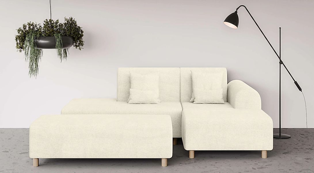 OTTO home Ecksofa "Suyala" L-Form mit Hocker günstig online kaufen