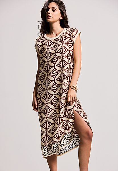 Andijamo-Fashion Midikleid GRAPHIC FLOW MATTGLANZ günstig online kaufen