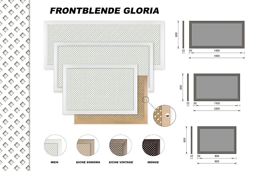 Hexim Heizungsverkleidung, Zubehör für Heizkörperverkleidung Gloria günstig online kaufen