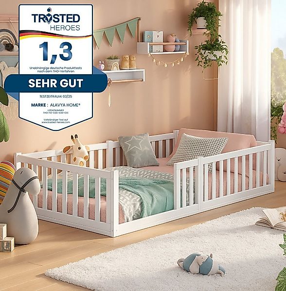 Alavya Home® Kinderbett Bodenbett TITAN aus Buche – FSC® 100% zertifiziert günstig online kaufen