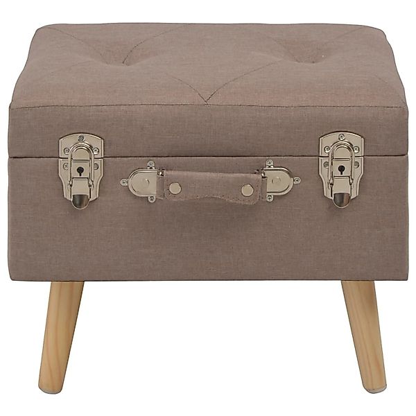 vidaXL Hocker mit Stauraum 40 cm Braun Stoff günstig online kaufen