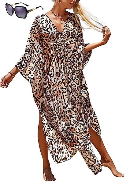 RWEUOQ Strandkleid Damen Kaftan-Kleid Boho Maxikleid, günstig online kaufen