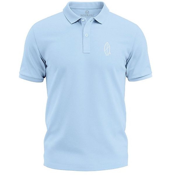 Neverless Poloshirt Poloshirt Herren mit Surfbrett Print Kurzarm Polohemd a günstig online kaufen