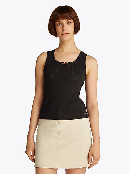 Tommy Jeans Tanktop TJW SLIM POINTELLE günstig online kaufen
