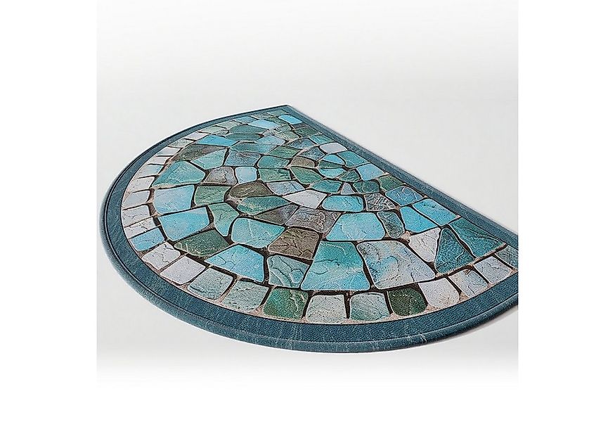 Refined Living Fußmatte Halbrunde Fußmatte 50 x 80 Türmatte Willkommensmatt günstig online kaufen