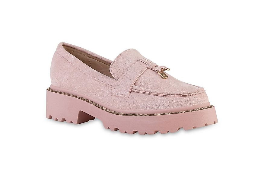 VAN HILL 840998 Outdoorschuh Damen Plateauschuhe Slippers Strass Profil-Soh günstig online kaufen