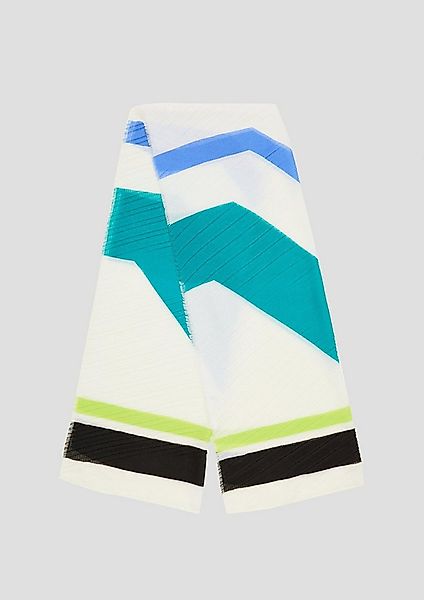 s.Oliver Schal Tuch, Schal mit Plisseefalten günstig online kaufen