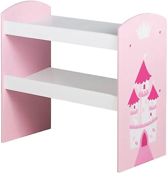 roba® Kinderregal »Krone, rosa/pink«, inklusive 5 Stoffboxen in 2 Größen günstig online kaufen