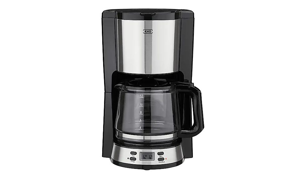 KHG Kaffeautomat  KA-186SE ¦ schwarz ¦ Kunststoff,Glas,Edelstahl ¦ Maße (cm günstig online kaufen