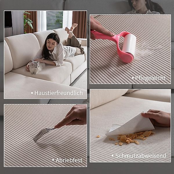 Coonoor Sofahusse 1/2/3/4 Sitz, Stretch Sofa günstig online kaufen