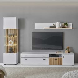Wohnwand in modernem Design Dekor tiefgezogen (dreiteilig) günstig online kaufen