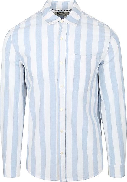 Scotch and Soda Leinenhemd Streifen Hellblau - Größe XL günstig online kaufen