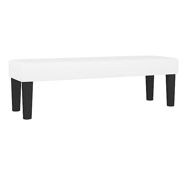 vidaXL Sitzbank Sitzbank Weiß 100x30x30 cm Kunstleder günstig online kaufen