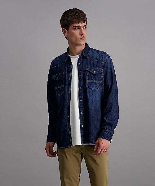 Pioneer Authentic Jeans Jeanshemd mit abgerundetem günstig online kaufen