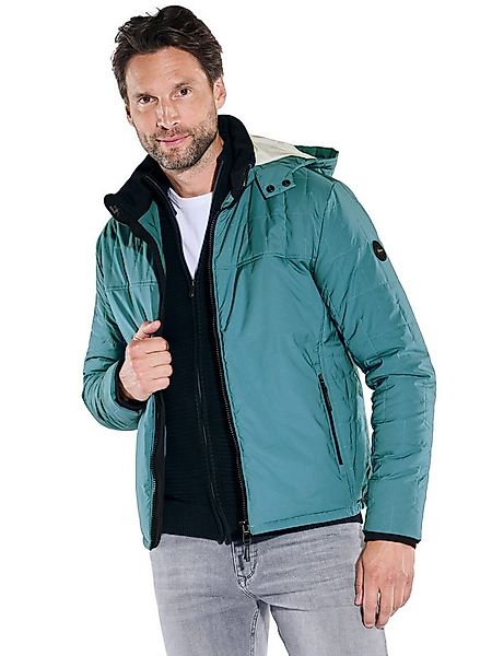 Engbers Steppjacke Herren Jacke mit abnehmbarer Kapuze, Tuerkis günstig online kaufen