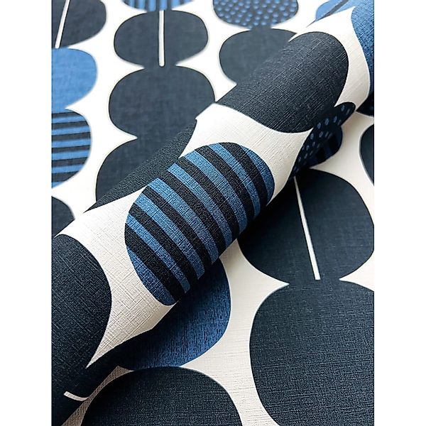 Newroom Vliestapete Tozai Blau Kreise Modern FSC® günstig online kaufen