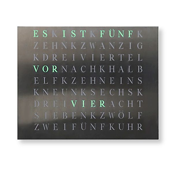 build-yours.de Wanduhr Wortuhr Jupiter in Deutsch günstig online kaufen