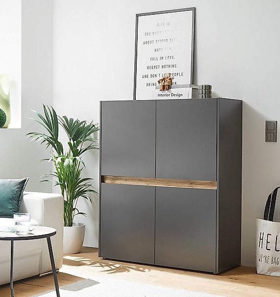 Home affaire Highboard City/Giron, moderner Schrank, Kommode, Stauraumschra günstig online kaufen