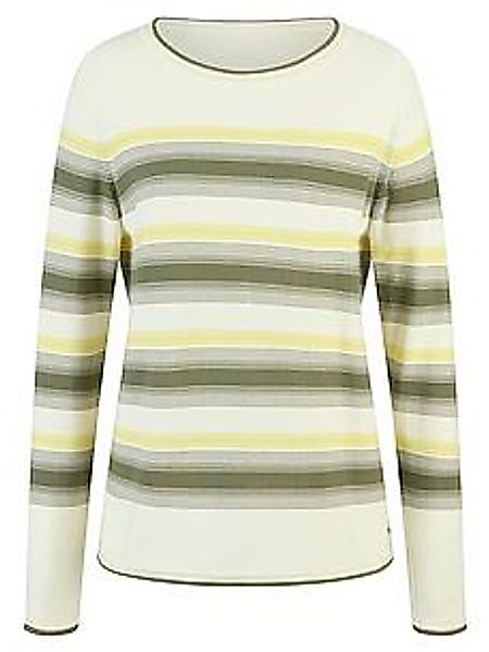 Rundhals-Pullover BASLER weiss günstig online kaufen