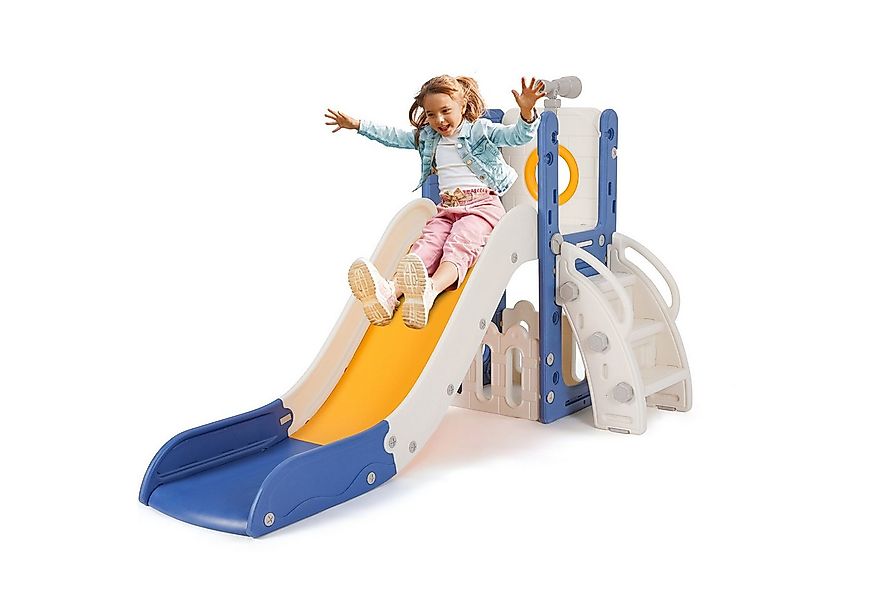 TLGREEN Rutsche, Kinderrutsche mit Stauraum & Spielteleskope, (Indoor & Out günstig online kaufen