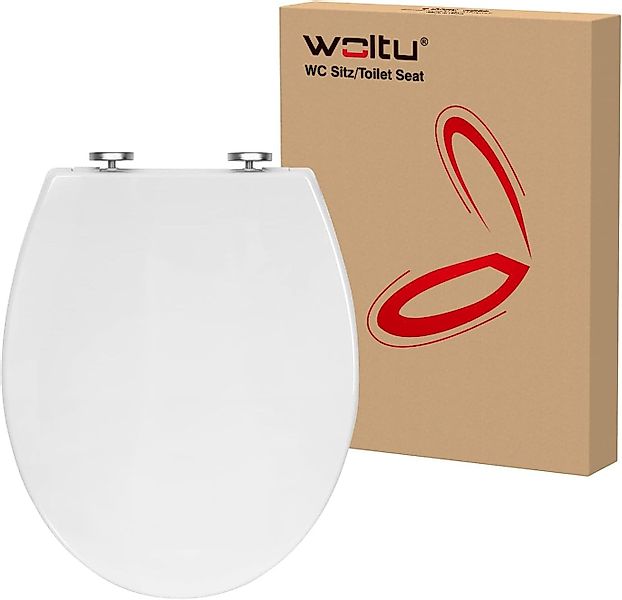 Woltu WC-Sitz (1-St), WC-Sitz Kunststoff Weiß günstig online kaufen