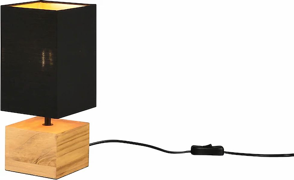REALITY Leuchten Tischleuchte »Woody«, 1 flammig, Leuchtmittel E14   ohne L günstig online kaufen