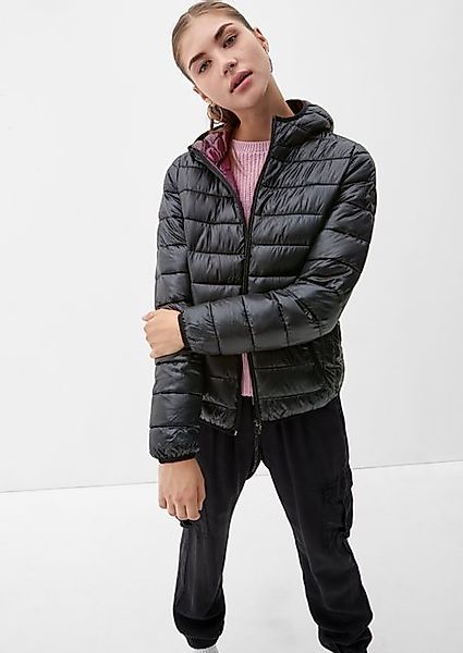 QS Outdoorjacke Steppjacke mit Kapuze Ziernaht günstig online kaufen