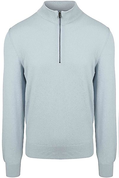 BOSS Ebrando-P Halfzip Pullover Hellblau - Größe XL günstig online kaufen
