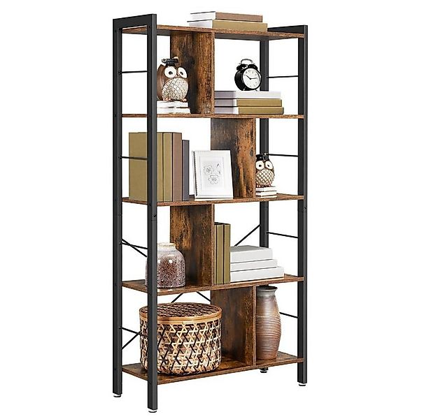 VASAGLE Bücherregal Standregal, Metallgestell, Arbeitszimmer günstig online kaufen