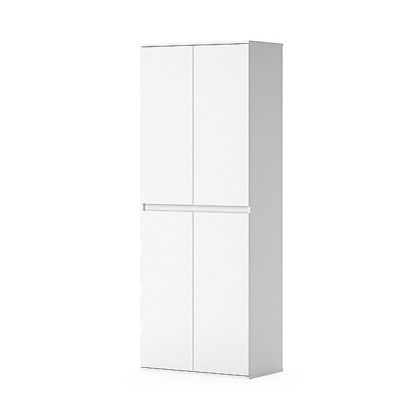 Vicco Kleiderschrank Claus, Weiß, 74 x günstig online kaufen
