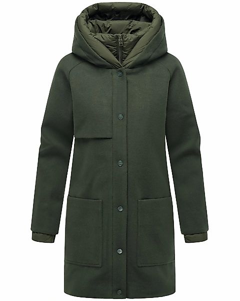 Navahoo Kurzmantel "Flauschwunder 14" Damen Mantel in Wollmantel-Optik mit günstig online kaufen