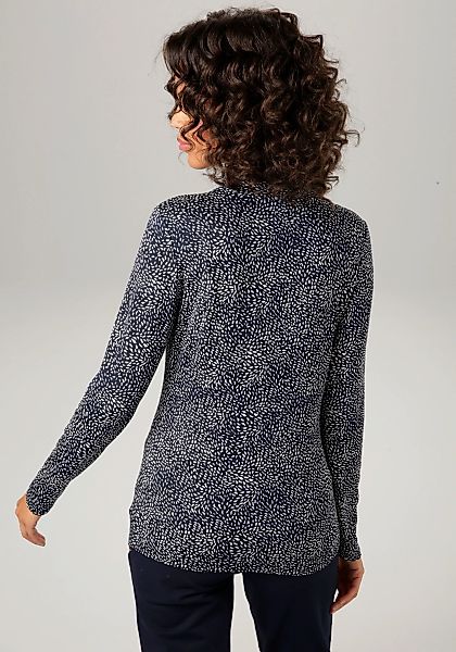 Aniston CASUAL Rollkragenshirt, mit Animal-Print oder graphischem Druck günstig online kaufen